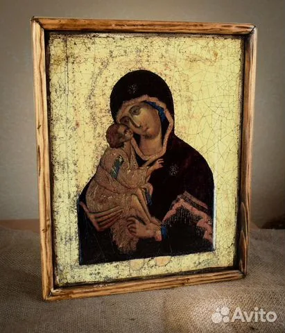 На память: Икона деревянная "Богоматерь Донская"