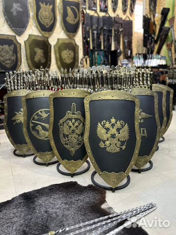 Кованый Щит под шампуры с Национальной символикой купить с доставкой Кованый Щит под шампуры с Национальной символикой