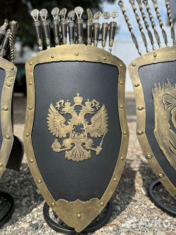 Щит подставка для шампуров купить с доставкой Щит подставка для шампуров