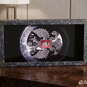 Нарды под стеклом «Герб России» — оригинальный подарок — фотография 5