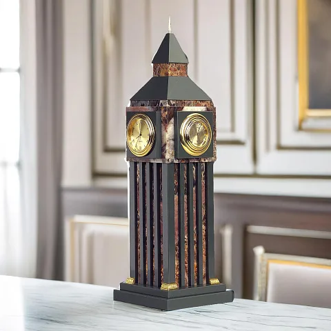 На память: Часы «Биг-Бен» из яшмы