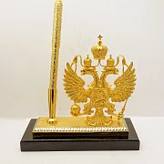 Письменный набор "Держава". Позолоченный — оригинальный подарок — фотография 2