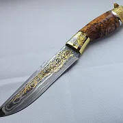 Дамасский нож «Волк» №8 — оригинальный подарок — фотография 7
