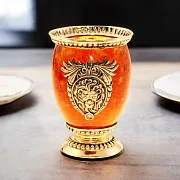 Стакан из камня (янтарь) — оригинальный подарок — фотография 1