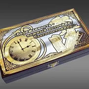 Шкатулка для денег из латуни и дерева — необычный подарок — фотография 3