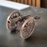 Бронзовая композиция «Пушка» — оригинальный подарок — фотография 1