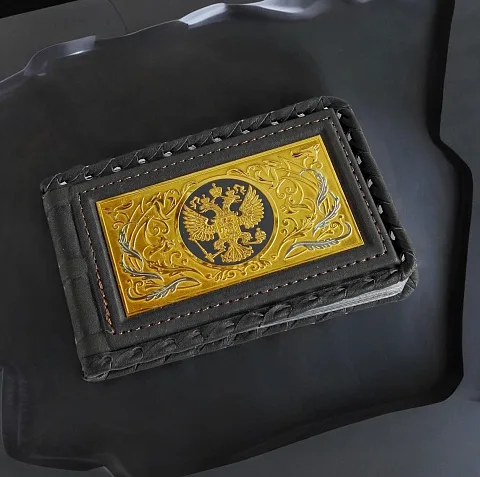 Кожаная визитница «Гербовая» в подарок