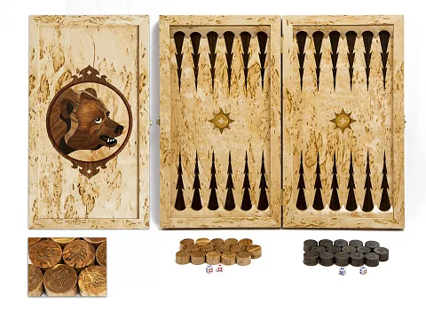 Нарды из карельской берёзы — необычный подарок