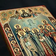 Икона "Собор целителей, чудотворцев " — оригинальный подарок — фотография 6