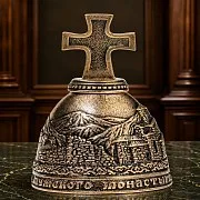 Бронзовый колокол «Мужской монастырь» — оригинальный подарок — фотография 1