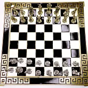 Подарочные шахматы с металлическими фигурами — фотография 7