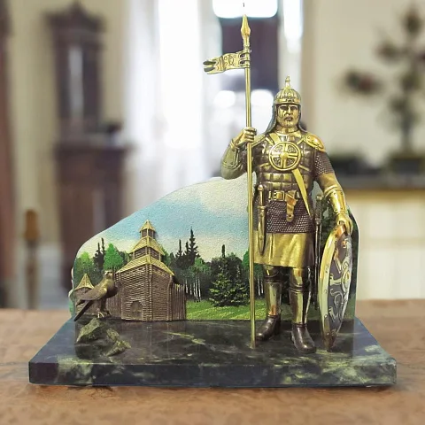 Композиция «Русь изначальная» (Витязь) из бронзы — необычный подарок