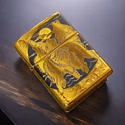 Зажигалка Zippo оригинал "Волки" — красивый подарок — фотография 1