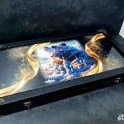 Нарды под стеклом «Великая Держава» — необычный подарок — фотография 3