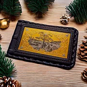 На память: Кожаная визитница «Природа Урала». Златоуст — фотография 1